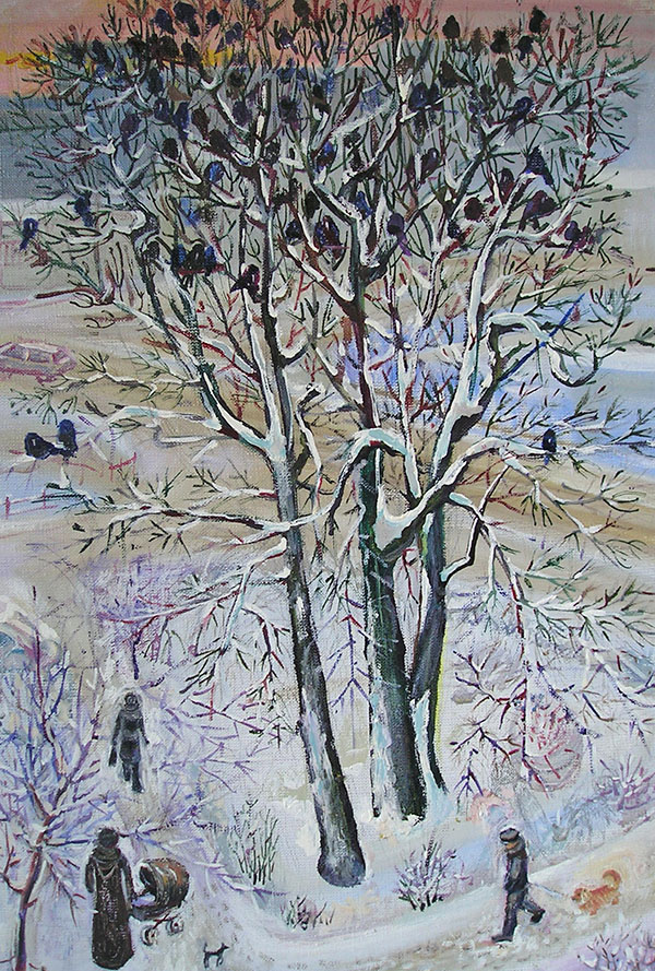 Курочка. «Зима». 2010. Полотно, олія